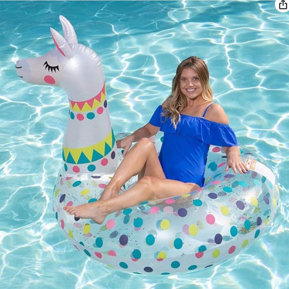 Lounging Llama Inflatable Pool Float 48 inches NEW Beach Summer